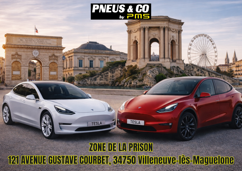 PNEUS Géométrie parallélisme TESLA - PMS PNEUS à Montpellier 